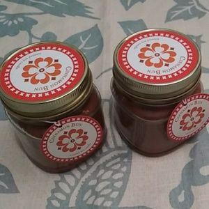 Soy candle- Cinnamon Bun x2 with gift tag